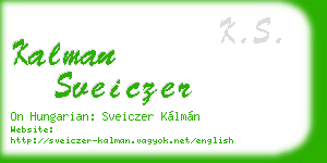kalman sveiczer business card